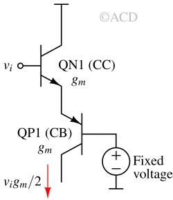 CC_CB_stage-1 common collector and common base compound transistor stage