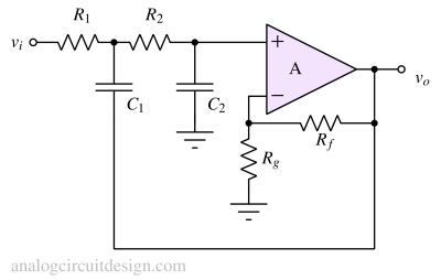 sallen key low pass filter