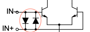 Input stage diff diodes another example