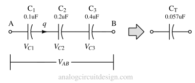 Parallel and Series Capacitance calculator