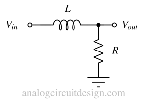 inductor based low pass filter